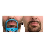 5Pcs Goatee Beard Shaper Men's Shaving Template Transparent Blue