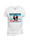 T-Shirt Homme Col V Curling Is Cool Swag Barracuda L'agence Tous Risque Humour