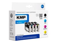 KMP MULTIPACK E107V - Pack de 4 - noir, jaune, cyan, magenta - compatible - cartouche d'encre (alternative pour : Epson C13T07114011, Epson C13T07124011, Epson C13T07134011, Epson C13T07144011, Epson T0711, Epson T0712, Epson T0713, Epson T0714) - pour E