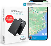 Tracker Gps Zen L - 2 Ans D'Abonnement Offerts. Alerte De Détection De Mouvement - Idéal Pour Votre Voiture, Moto - Etanche, Non Brouillable Et Pas De Sim Requise (Zen L)