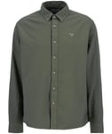 Barbour Garment Dyed Oxtown Relaxed Fit Shirt Light Sage XL