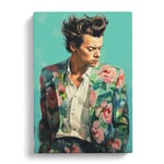 Harry Styles Tachisme Art Canvas Print for Living Room Bedroom Home Office Décor, Wall Art Picture Ready to Hang, 30x20 Inch (76x50 cm)