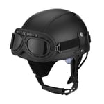 Casque De Motocross Adulte avec Visière De Lunettes, Casque De Moto De Vélo Adulte, Casque De Vélo De Montagne Et De Route Réglable pour Hommes/Femmes Adultes Opportune