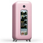 Wine Cooler Drinks Fridge Wine Fridge With Glass Door Bar Fridge 15 Bottles Pink