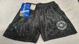 Boys Girls Alsager School Black Stripes Gym Shorts 22-24” Waist (418)