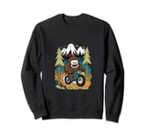 Cycling Cyclist Bigfoot Mountain Bike MTB Downhill Biking Sweatshirt