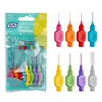 TePe Interdental Brush, Original, Mixed Pack, 0.4-1.3mm/ISO 0-7, 8pcs, Plaque Removal, flossers for Narrow to Wide Gaps