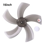 Lame de ventilateur silencieux en plastique universel,couvercle d'écrou à 5 feuilles pour ventilateur de Table sur pied,14/16 pouces,accessoire ménager - Type 16inch #B