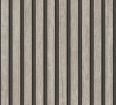 Papier peint 3D aspect bois Profhome 391092-GU papier peint intissé gaufré à chaud texturé à l'aspect de bois mat gris noir 5,33 m2