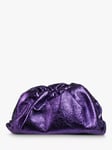 Pre-loved Bottega Veneta Metallic Classic Pouch Bag, Purple