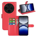 Oppo Find X8 Pro      Pu Wallet Case    [Red]