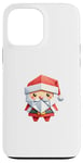 Coque pour iPhone 13 Pro Max Mignon Père Noël Origami Père Noël Papier Pliant Noël