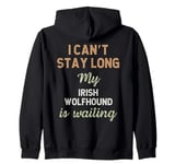 Cute Irish Wolfhound Dog Breed Owner Love Puppy Zip Hoodie