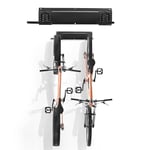 VEVOR Support de rangement pour vélo, 431,8 mm, 2 portes-vélo, organisateur de maison et de garage, capacité de charge 45,36 kg, support mural réglable personnalisable pour différentes tailles de vélo