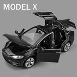 1:32 Tesla Model X Model 3 Model S Model Y Legering Bilmodell Diecasts Leksaksbil Ljud Och Ljus Barnleksaker För Barnpresenter Pojkars Leksaker Model X Black