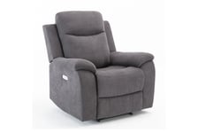 Recliner nojatuoli Milo Harmaa -