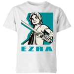 T-Shirt Enfant Ezra Star Wars Rebels - Blanc - 7-8 ans - Blanc