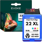 HP 22 XXL Ink Colour 22 XXL -tulostuskasetti yhteensopiva DeskJet 1410 1415 D1560 F4180 F2180 F2280 1415 1410 kanssa.