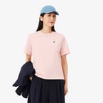 Lacoste T-shirt relaxed fit coton doux Taille 38 Rose Pale