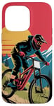 iPhone 14 Pro Max For Downhill Biking - Retro Mountain Bike Design Case