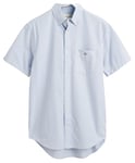 GANT Mens Oxford Short Sleeve Shirt Light Blue S