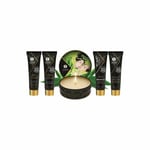 Shunga Geisha Organica Exotic Green Tea | Erotic Art Massage Oil Candle Gift Set