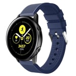 Samsung Galaxy Watch Active silikoni Kellon Ranneke - Tummansininen