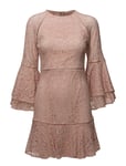 By Malina Ettie Mini Dress Kort Klänning Rosa [Color: DUSTY PINK ][Sex: Women ][Sizes: XS,L ]