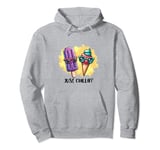 Just Chillin Funny Popcicle Ice Cream Summer Treat Pullover Hoodie