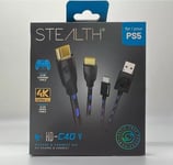 STEALTH PS5 3m Powerful Play & Charge Cable & HDMI Charging Cable Playstation 5