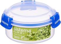 Sistema Round Food/Soup Clear Plastic Storage Containers w/ Lids Microwave 300ML