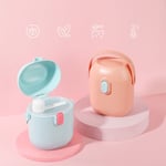 Baby Milk Powder Dispenser Cute Fruit Snack Storage Box For Travel Pink