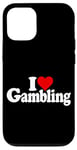 Coque pour iPhone 12/12 Pro I LOVE HEART GAMBLING CASINOS PARIS TRADING LAS VEGAS