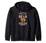 Bear Hunting Funny Wildlife Animals Hunt Zip Hoodie