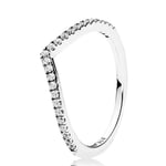 Pandora Sparkilng Wishbone sormus 196316CZ