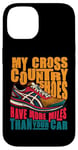 Coque pour iPhone 14 Mes chaussures de cross-country ont plus de milles pour