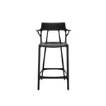 Kartell - A.I. Stool Recycled, Black - Barstolar & barpallar - Philippe Starck - Svart - Plast