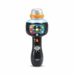 VTech - Super Micro Magic'Fun Noir, Microphone Karaoké Enfant Sans Fil, Micro Bluetooth Lumineux Qui Modifie la Voix et Change de Couleur, Jouet Musical, Cadeau Enfant Dès 2 Ans - Contenu en Français