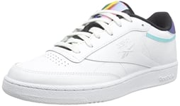 Reebok Homme Club C Basket, FTWR White/Prelude Purple/Core Black, 41 EU