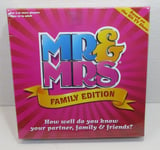 Mr & Mrs Family Edition Board Game Based On The Hit TV Show Ages 10+ Players 2+