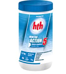 HTH MINITAB ACTION 5 Pastilles 20g - 1,2kg | Chlore Lent Stabilisé Multifonction