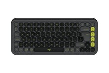 Logitech POP Icon Keys - tangentbord - QWERTY - USA, internationellt - grafit, grön Inmatningsenhet