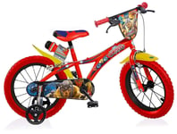 VÉLO 16 GORMITI ENFANTS DE 4 À 5 ANS, TAILLE DE LENFANT DE 107-125 CM DINO BIKE