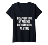 Womens Disappointing My Parents One Granddog at a Time V-Neck T-Shirt