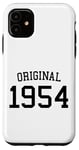 Coque pour iPhone 11 Original 1954, 70 ans hommes femmes 70e anniversaire