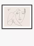 John Lewis Pablo Picasso 'Le Visage De La Paix' Framed Print & Mount, 62 x 82cm, White