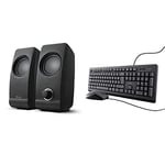 SPKPAL Enceinte PC Gamer, 6 W, Alimentation USB, Jack 3,5 mm, Haut