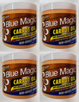 4X  Blue Magic Carrot Oil Anti Breakage Leave In Hair Conditioner 390g.