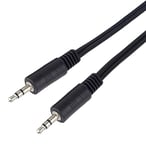 PremiumCord Câble Jack 10m, Jack Plug 3,5 mm, Fiche StereoJack Mâle vers Mâle, Câble de Connexion Audio AUX, pour Les Téléphones à Cellules TV MP3 Hi-FI, Blindé, Couleur Noire