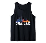 Dubai Souvenir Skyline UAE United Arab Emirate Reminder Tank Top